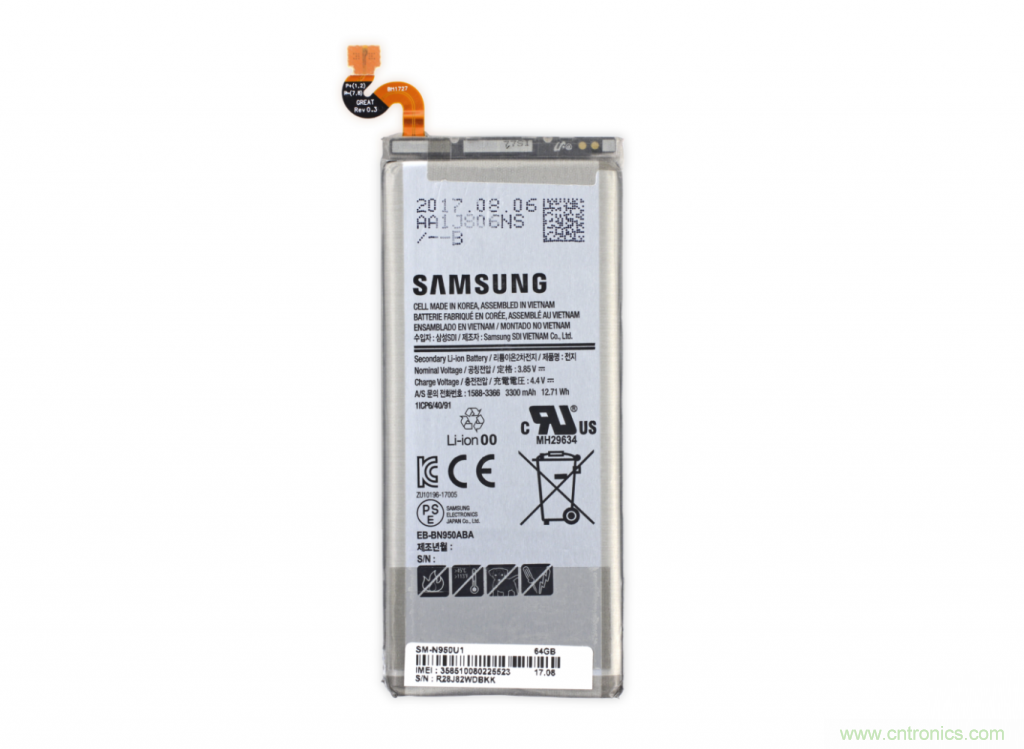 三星Note 8拆解，模塊化+分離式設(shè)計成趨勢？